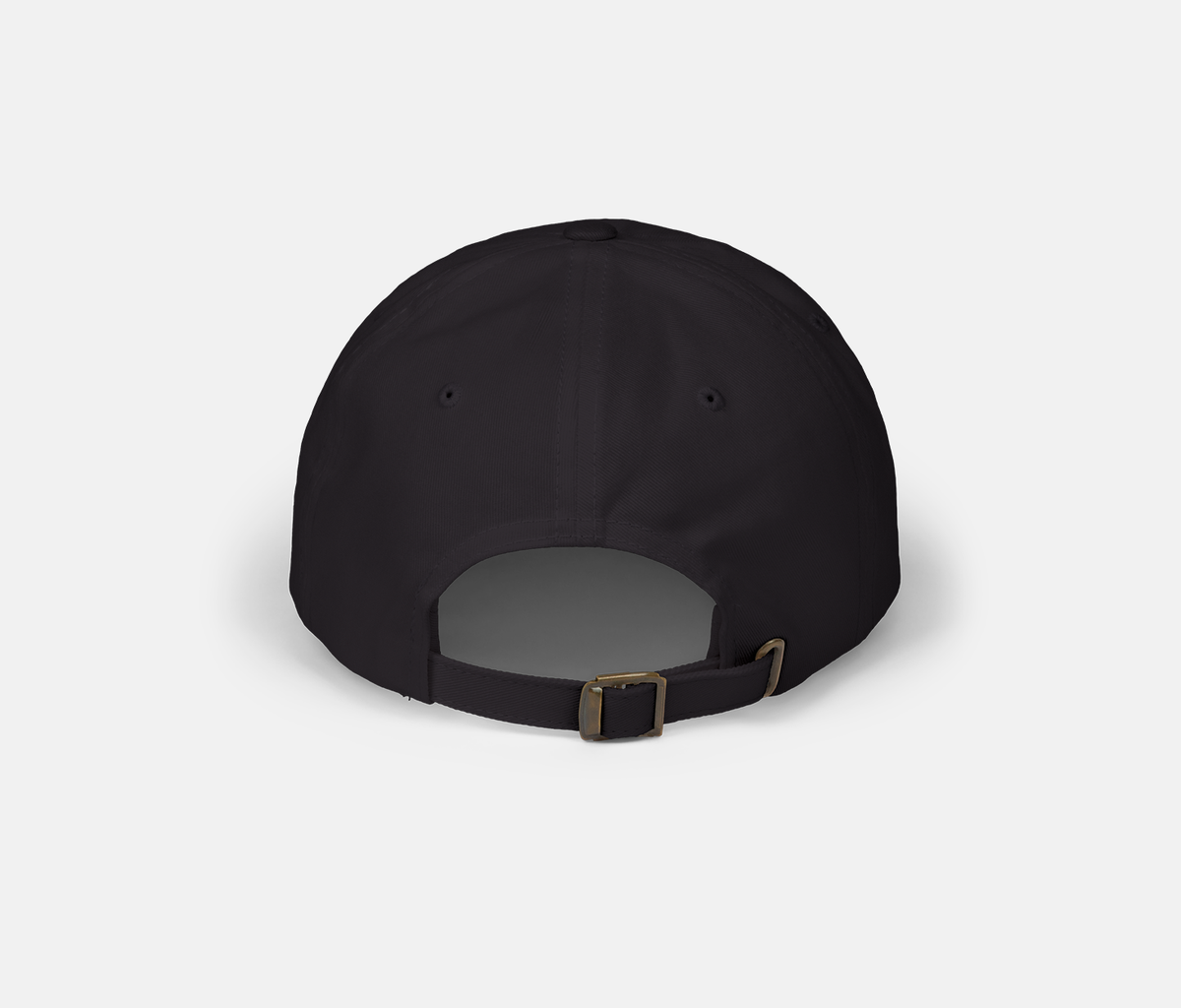 Black Muted Logo Hat