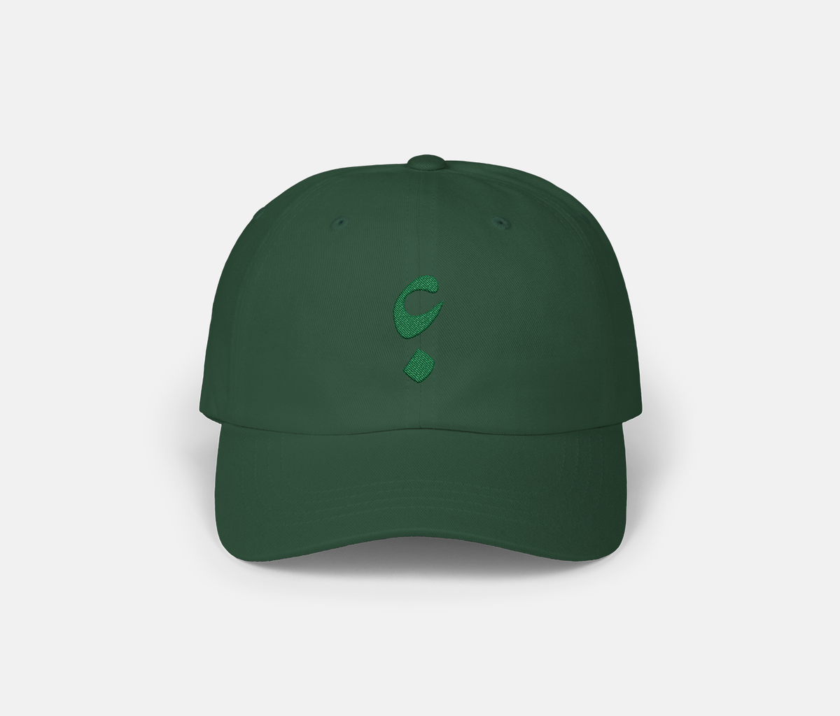 Green Muted Logo Hat